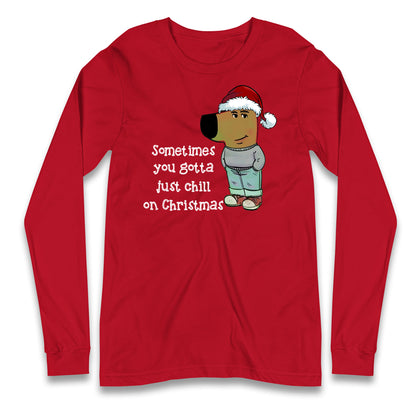 christmas chill guy long sleeve t shirt