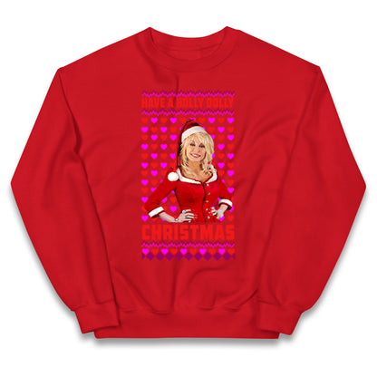 Merry Christmas Dolly Parton Kids Jumper