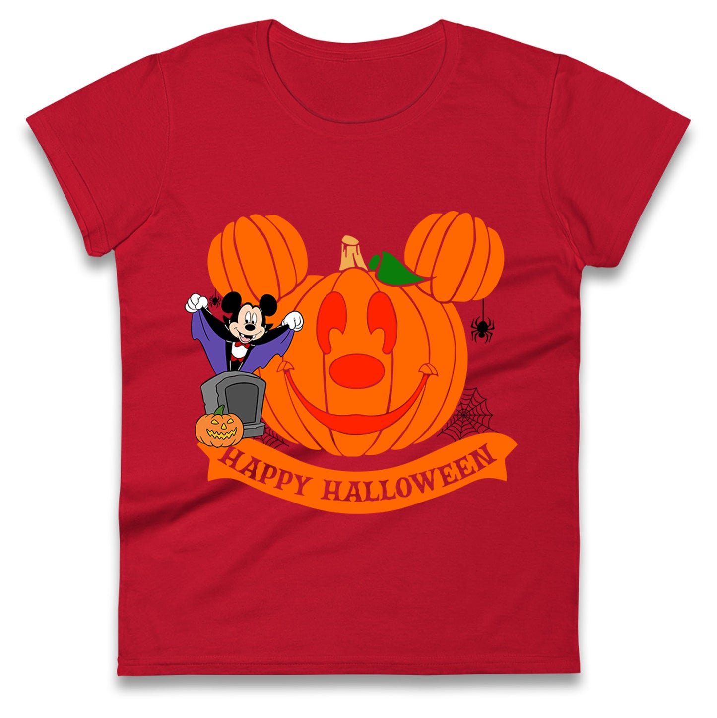 Mickey Mouse Horror Happy Halloween Womens t shirts