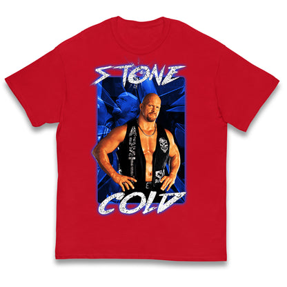 Stone Cold wwe Bootleg Kids T Shirt