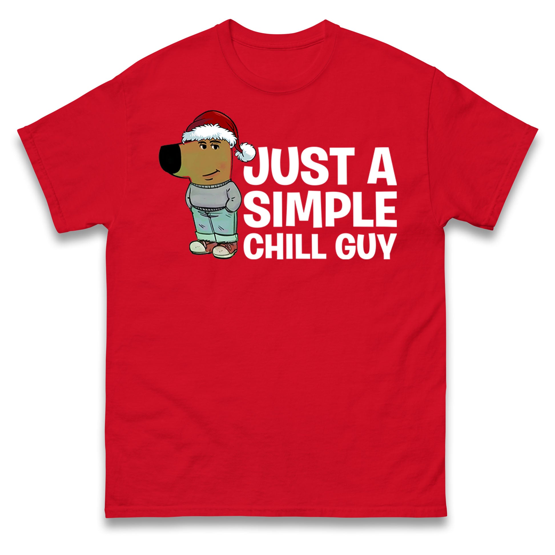 chill guy christmas t shirt