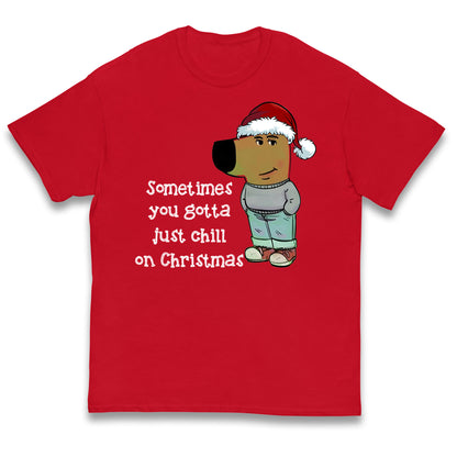 christmas chill guy t shirt