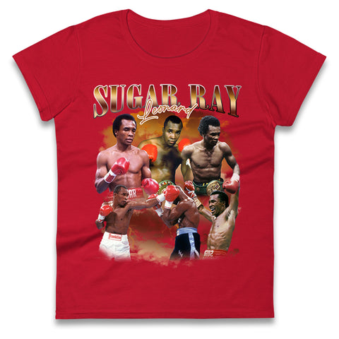 Sugar Ray Leonard Bootleg Womens t shirt