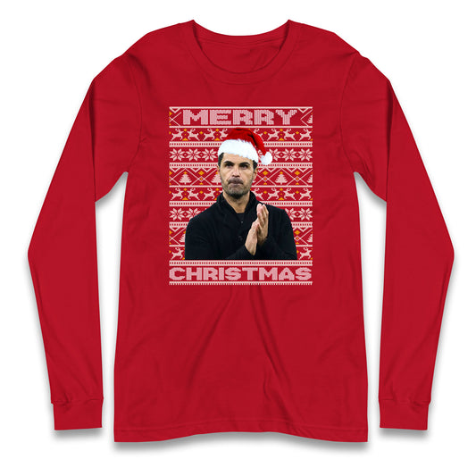 mikel arteta christmas long sleeve t shirt