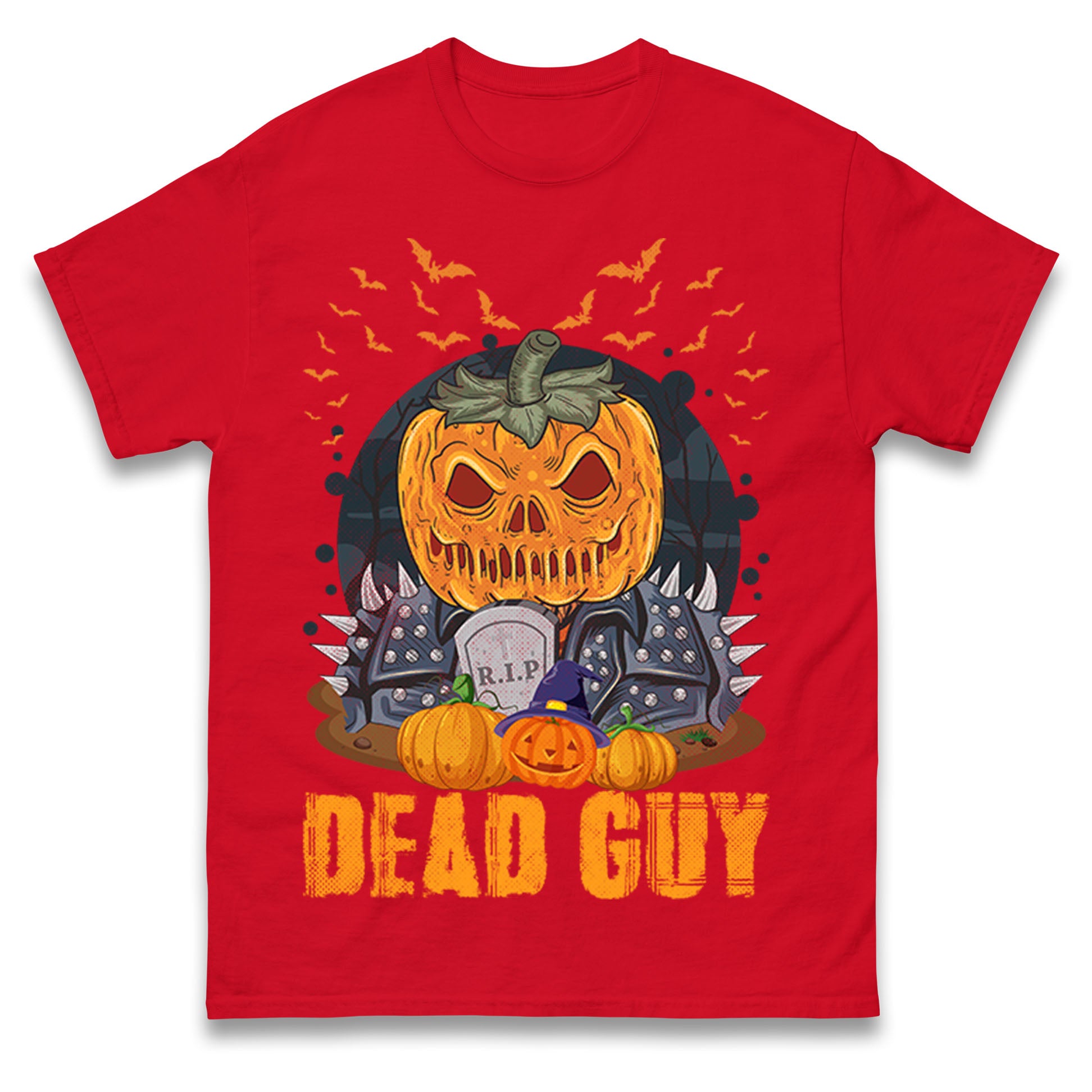 Scary Pumpkin Dead Guy T Shirts
