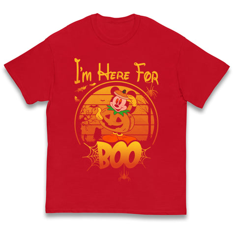 Mickey Mouse Im Here For Boo Halloween T Shirt
