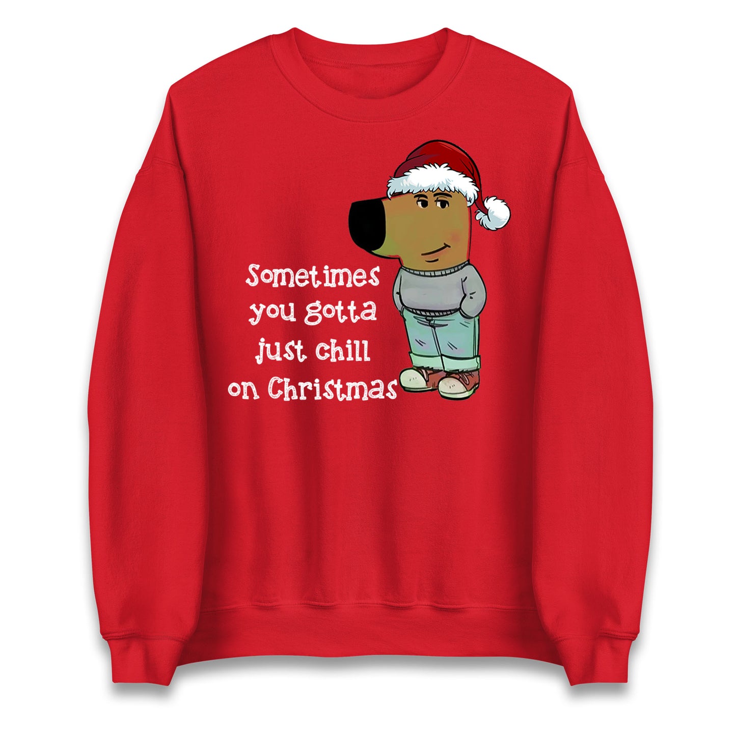 christmas chill guy sweatshirt