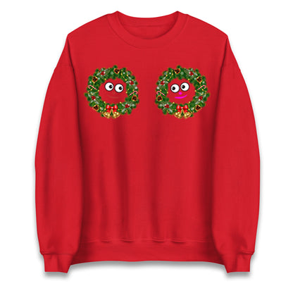 Christmas Decoration Rings Smiley Funny Sweatshirt