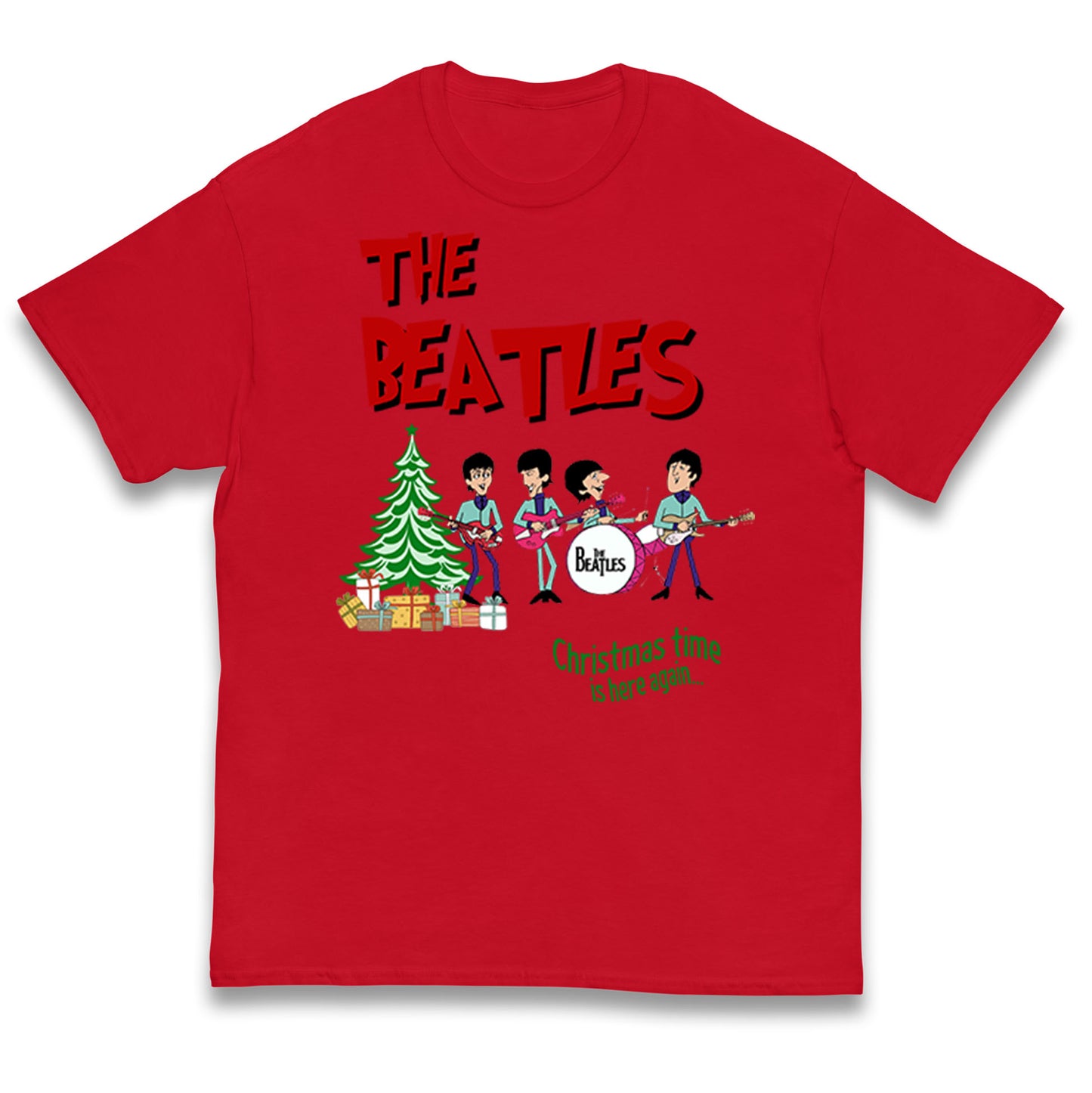 beatles christmas t shirt