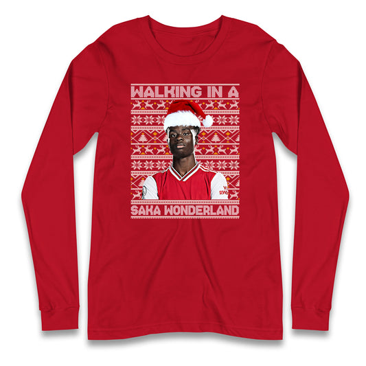 bukayo saka christmas long sleeve t shirt