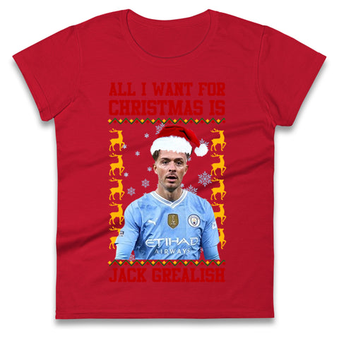 Jack Grealish Christmas Womens t shirt