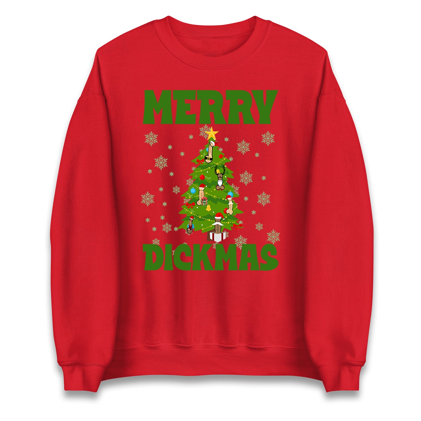 Merry Dickmas Funny Christmas Sweatshirt