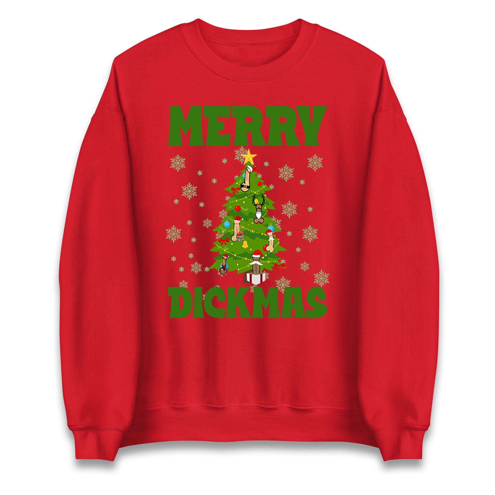 Merry Dickmas Funny Christmas Sweatshirt