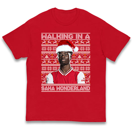 bukayo saka christmas t shirt