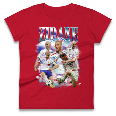 Zinedine Zidane Womens Tee Top