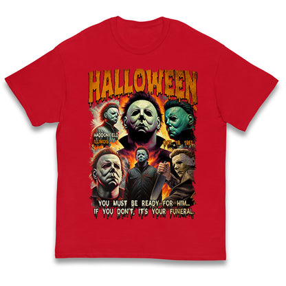 Michael Myers Horror Halloween Bootleg Kids T Shirt