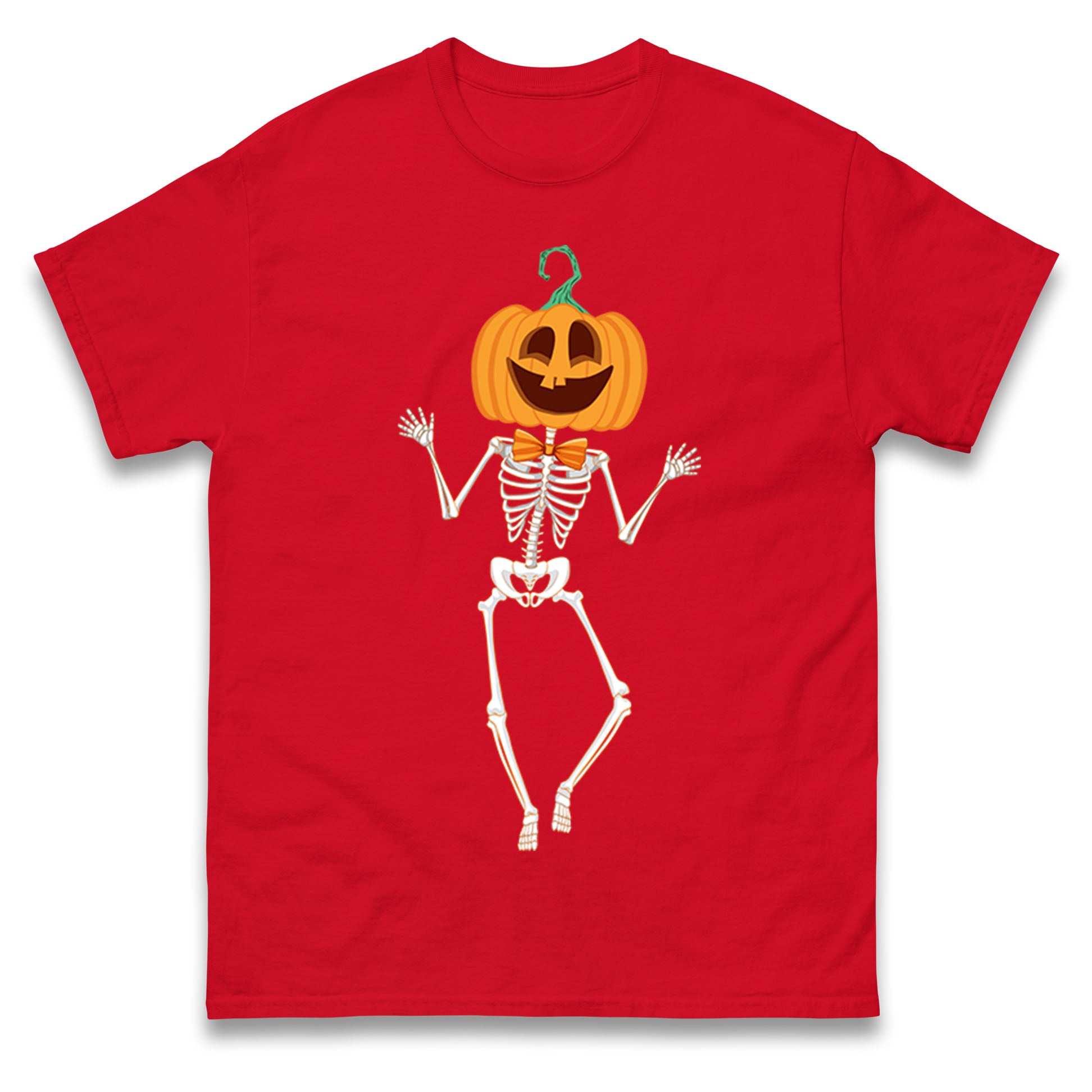 Pumpkin Skeleton T Shirts
