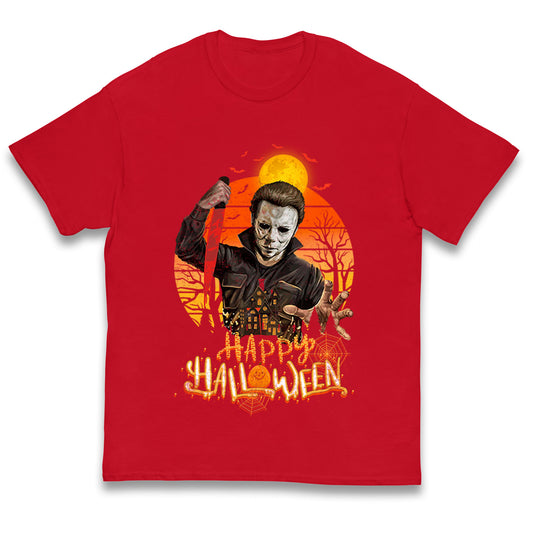 Michael Myers Happy Halloween Kids T Shirt