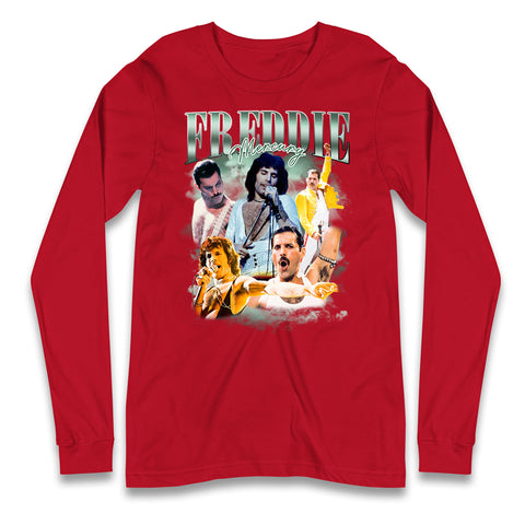 Freddie Mercury Bootleg Long Sleeve T Shirt