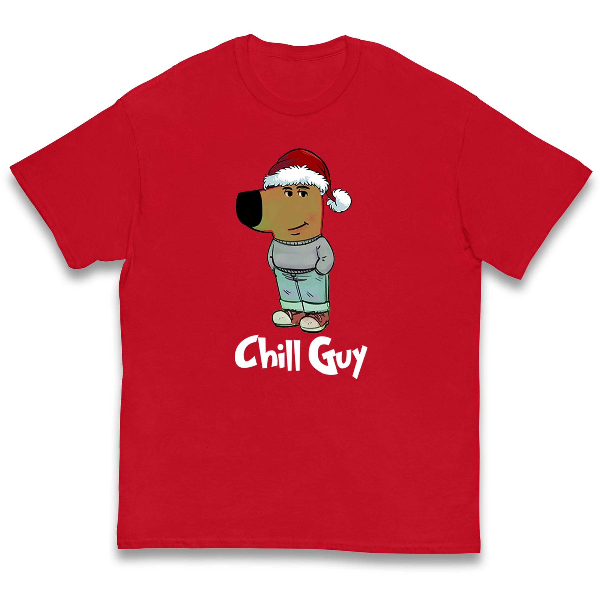 chill guy christmas t shirt