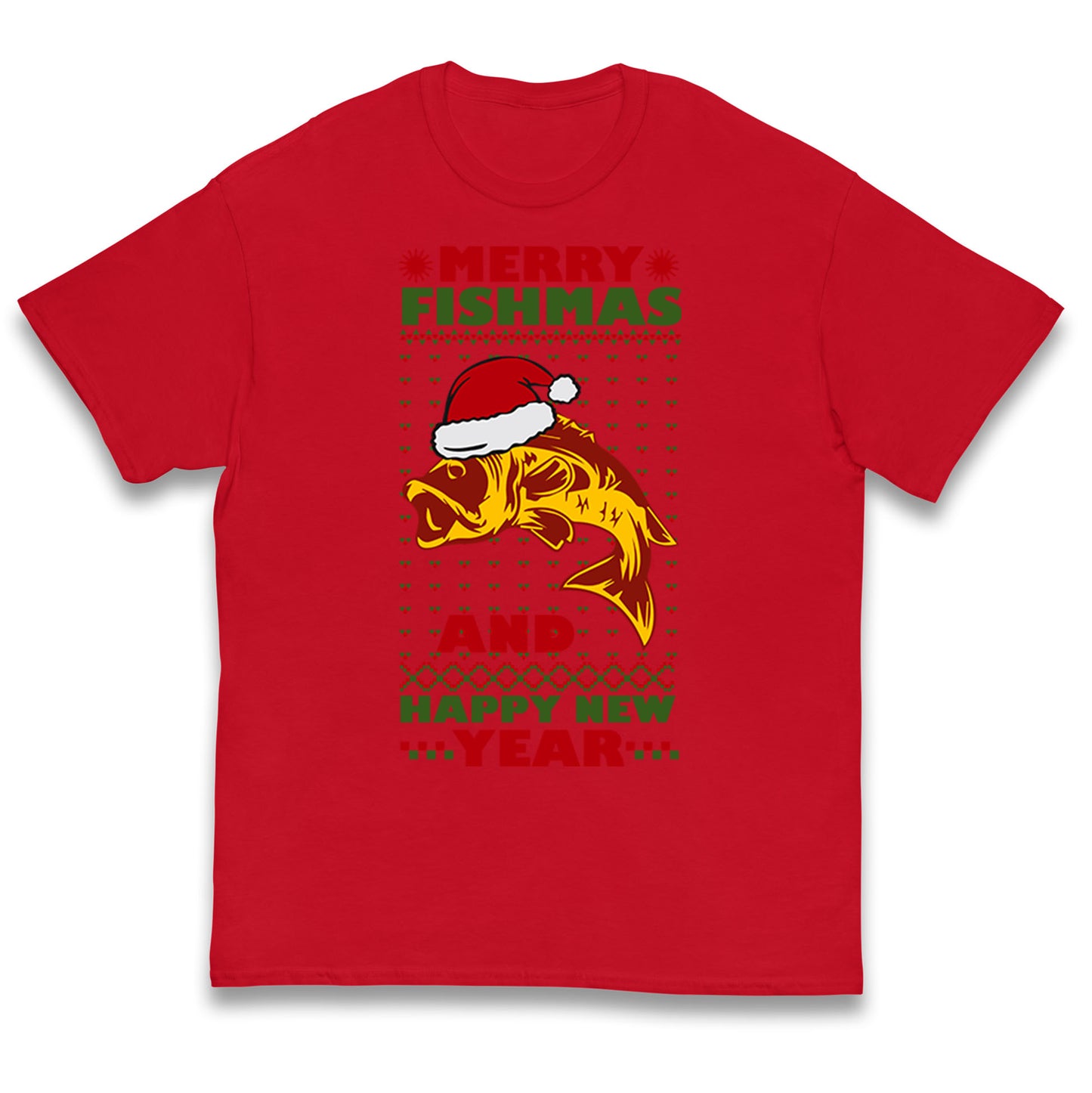 fishing christmas t shirt