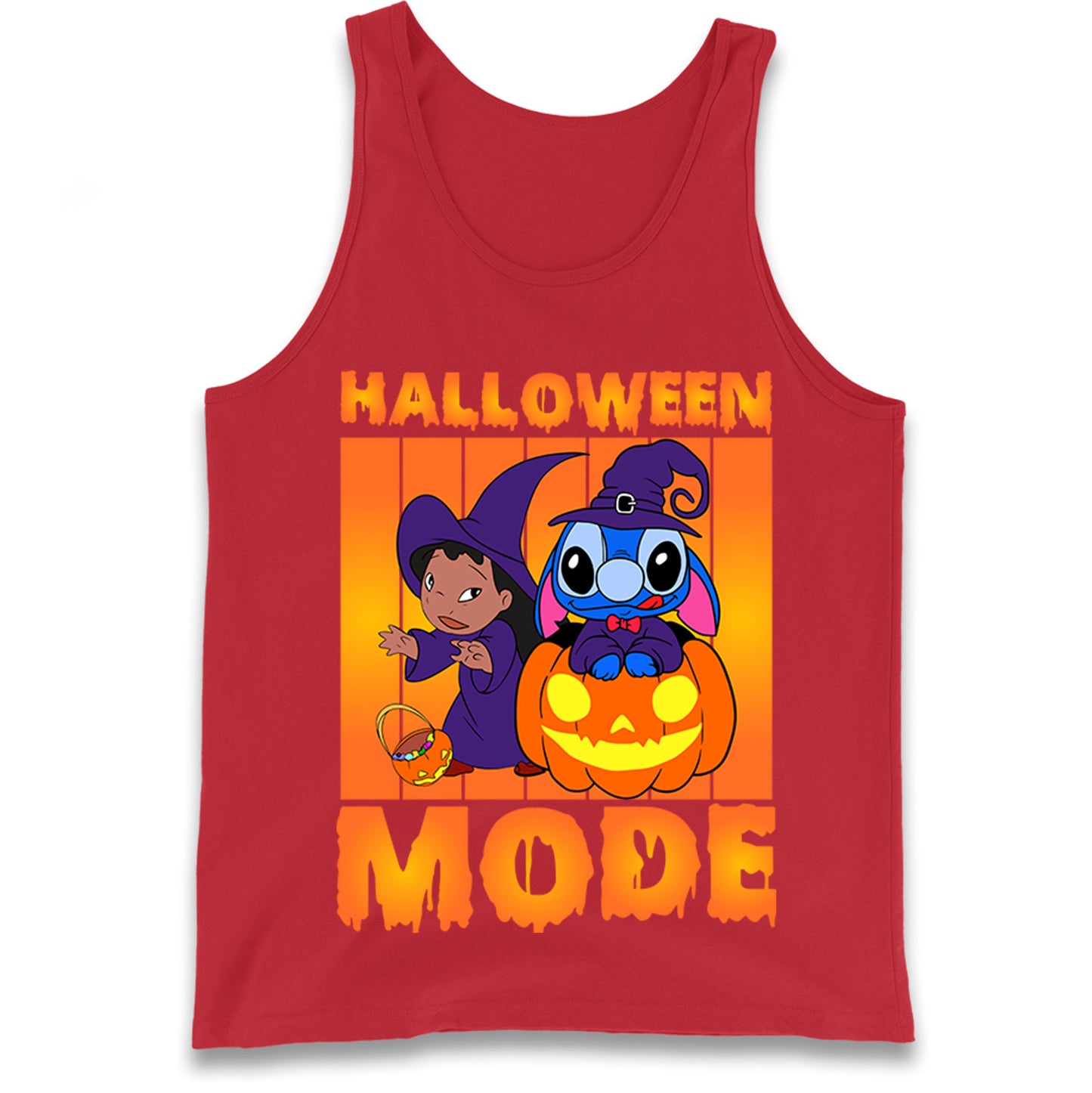 Lilo And Stitch Halloween Mode Tank Top