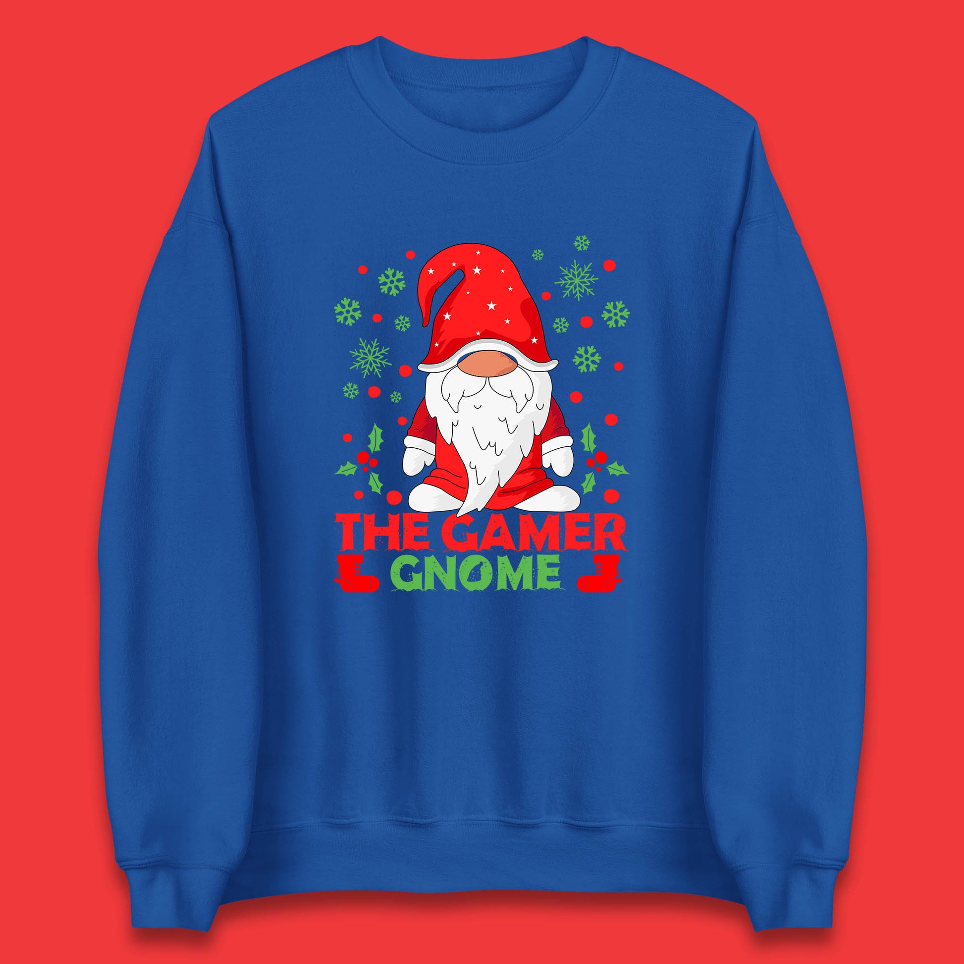 the gamer gnome christmas sweatshirt