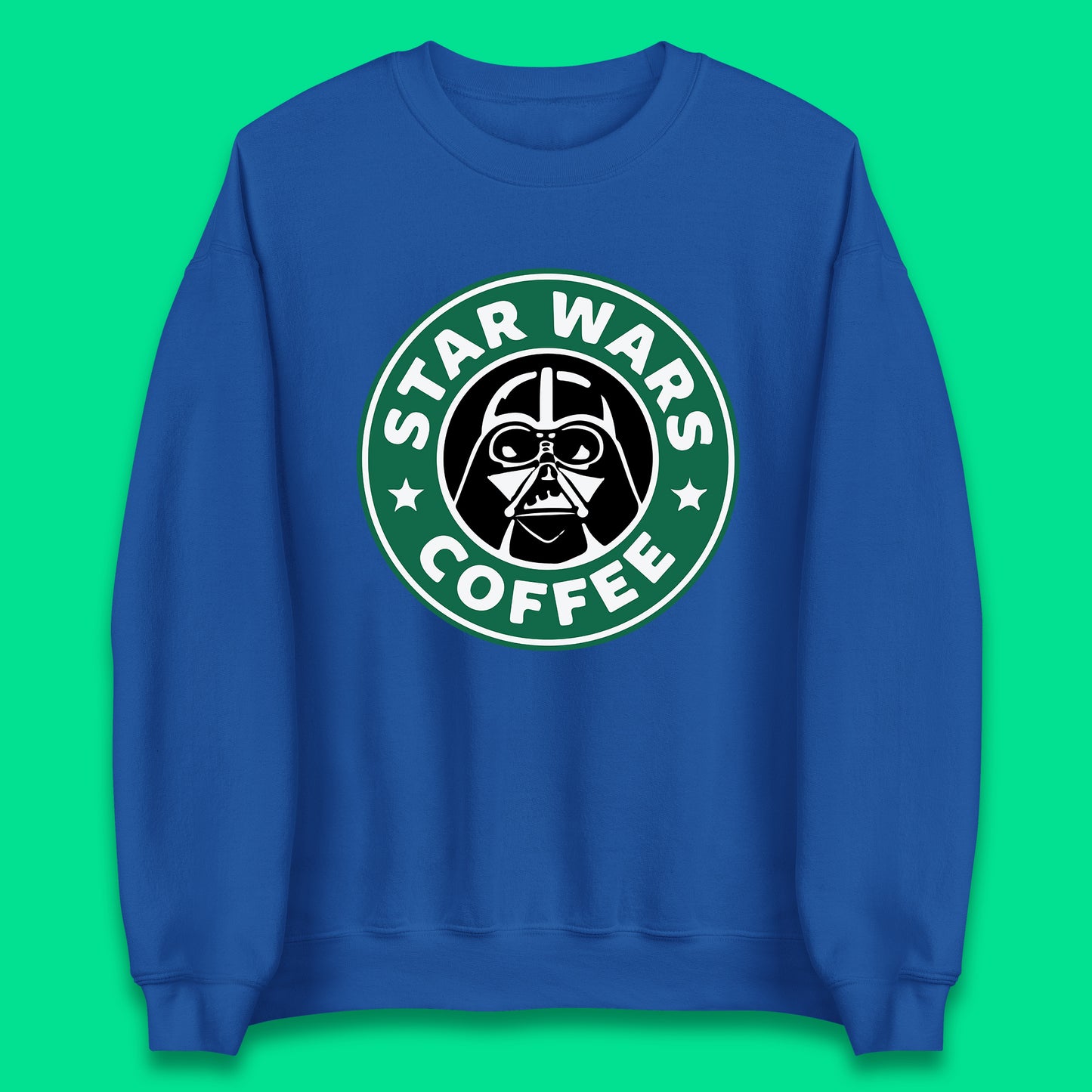 Sci-fi Action Adventure Movie Character Darth Vader Star Wars Coffee Starbucks Coffee Spoof Star Wars 46th Anniversary Unisex Sweatshirt