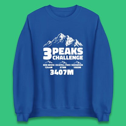 3 Peaks Challenge Hiking Unisex Sweatshirt