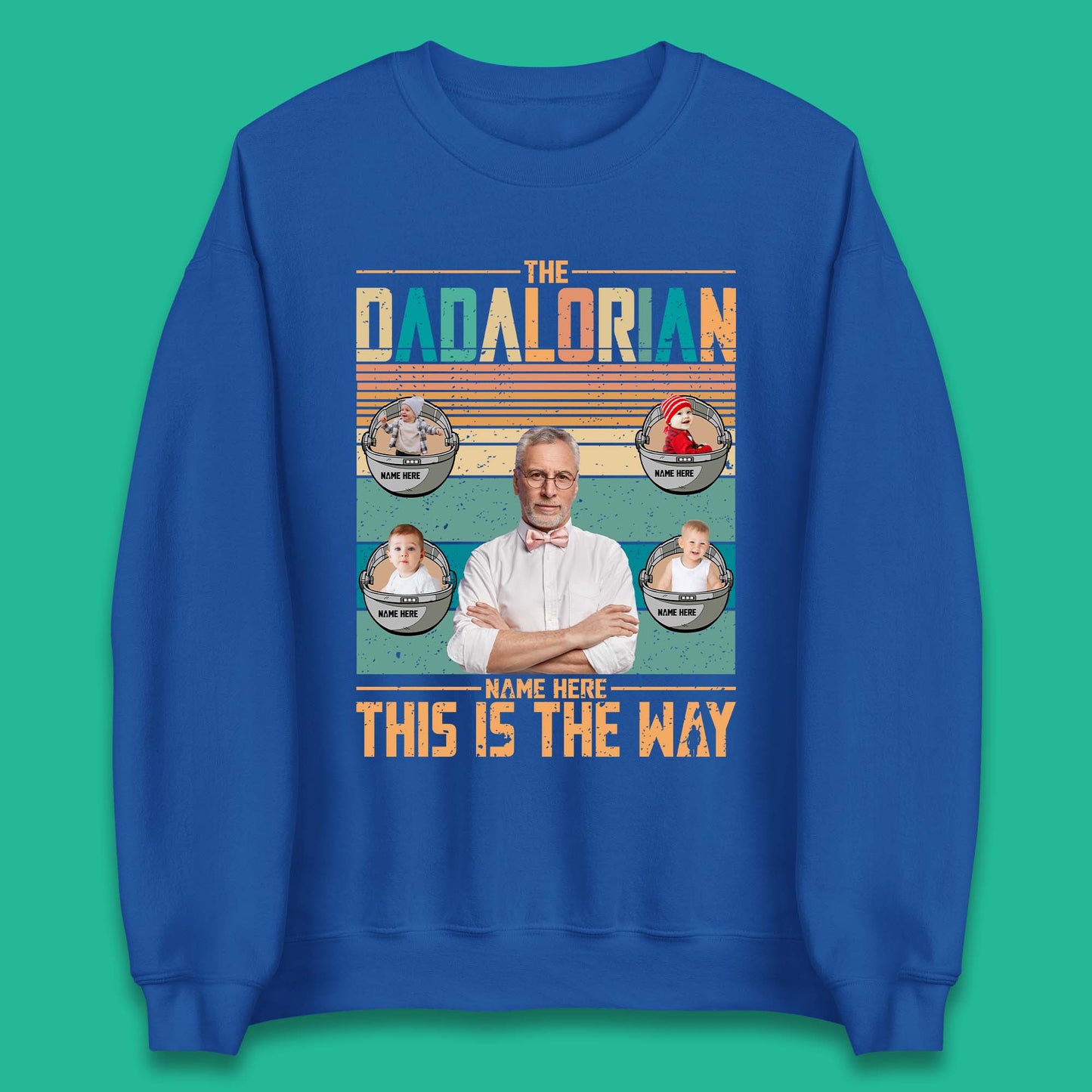 Personalised The Dadalorian Unisex Sweatshirt