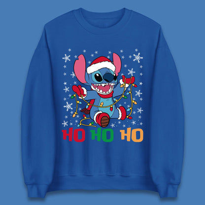 Happy Santa Stitch Christmas Unisex Sweatshirt