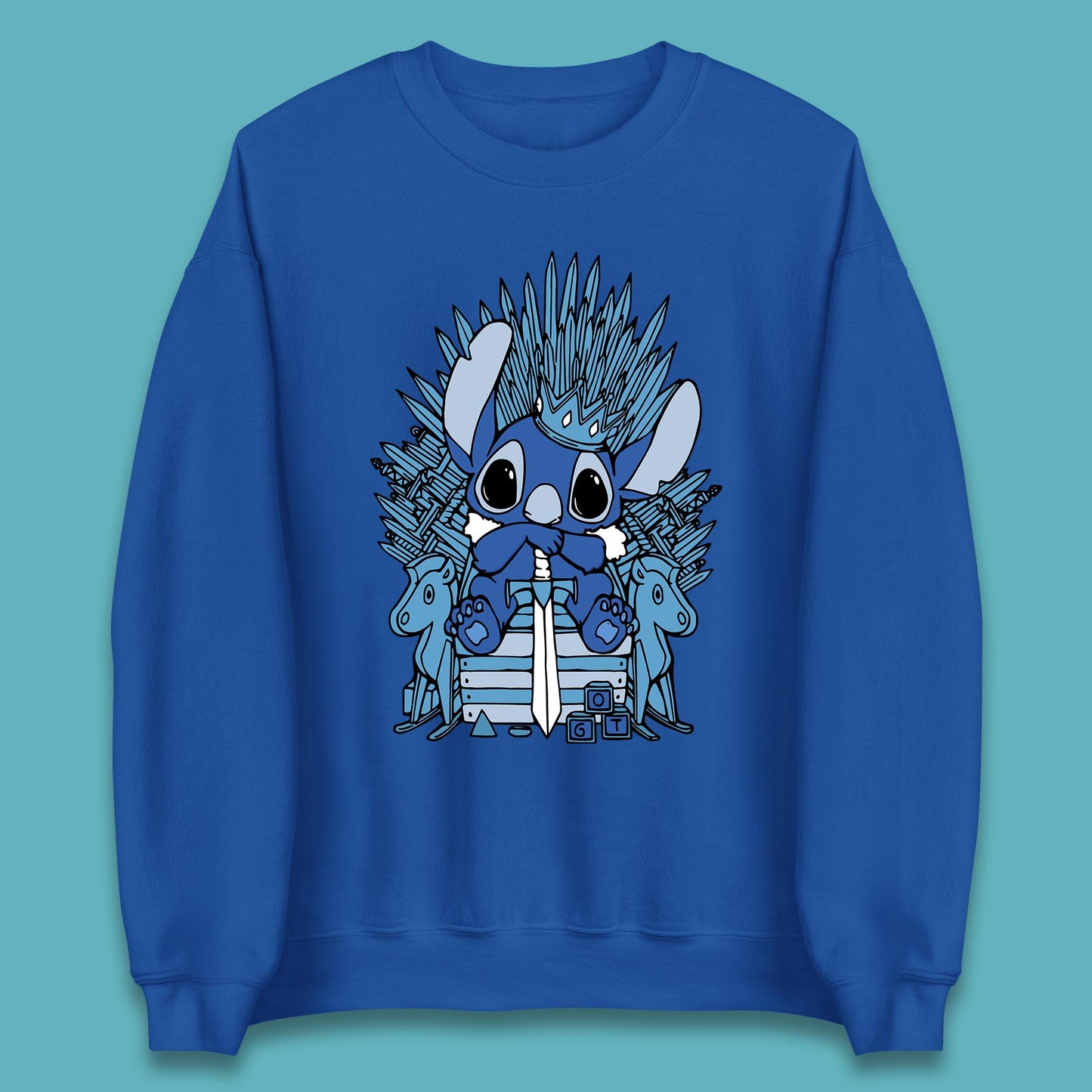 Disney Stitch Game Of Thrones Movie Parody The Throne Lilo And Stitch Unisex Sweatshirt