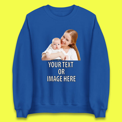 Personalized Custom Text Or Image Here, Custom Photo, Custom Business Logo, Add Your Own Text Customizable Unisex Sweatshirt