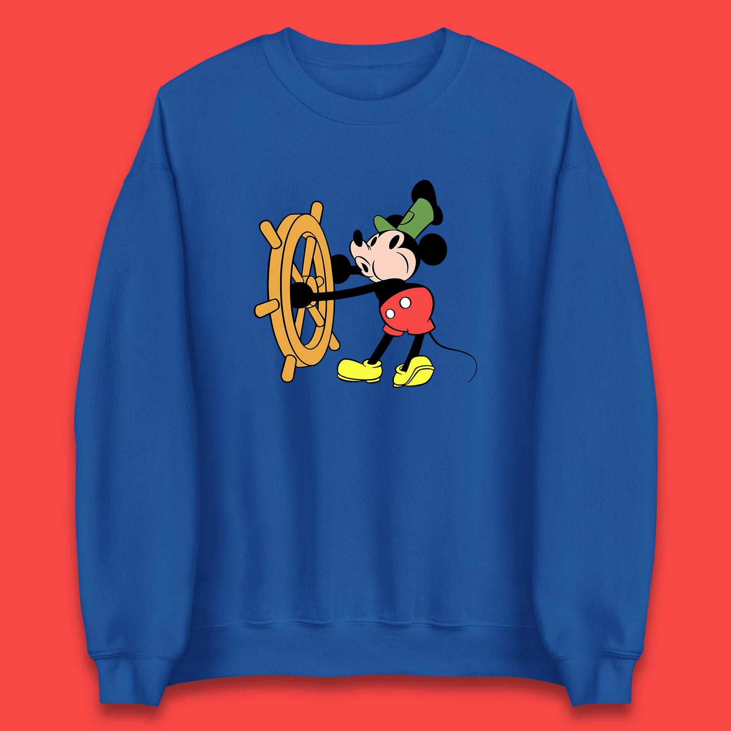 Classic Disney Mickey Mouse Steamboat Willie Disneyland Magic Kingdom Trip Unisex Sweatshirt