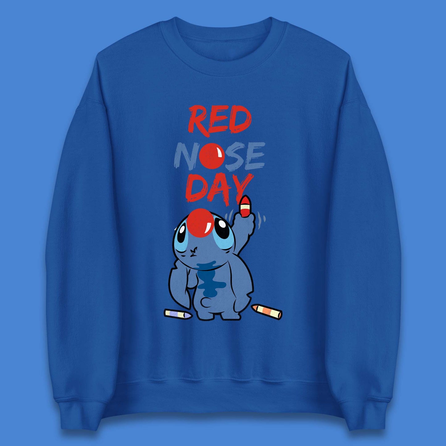 Red Nose Day Stitch Unisex Sweatshirt