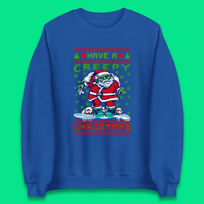 zombie santa claus sweatshirt