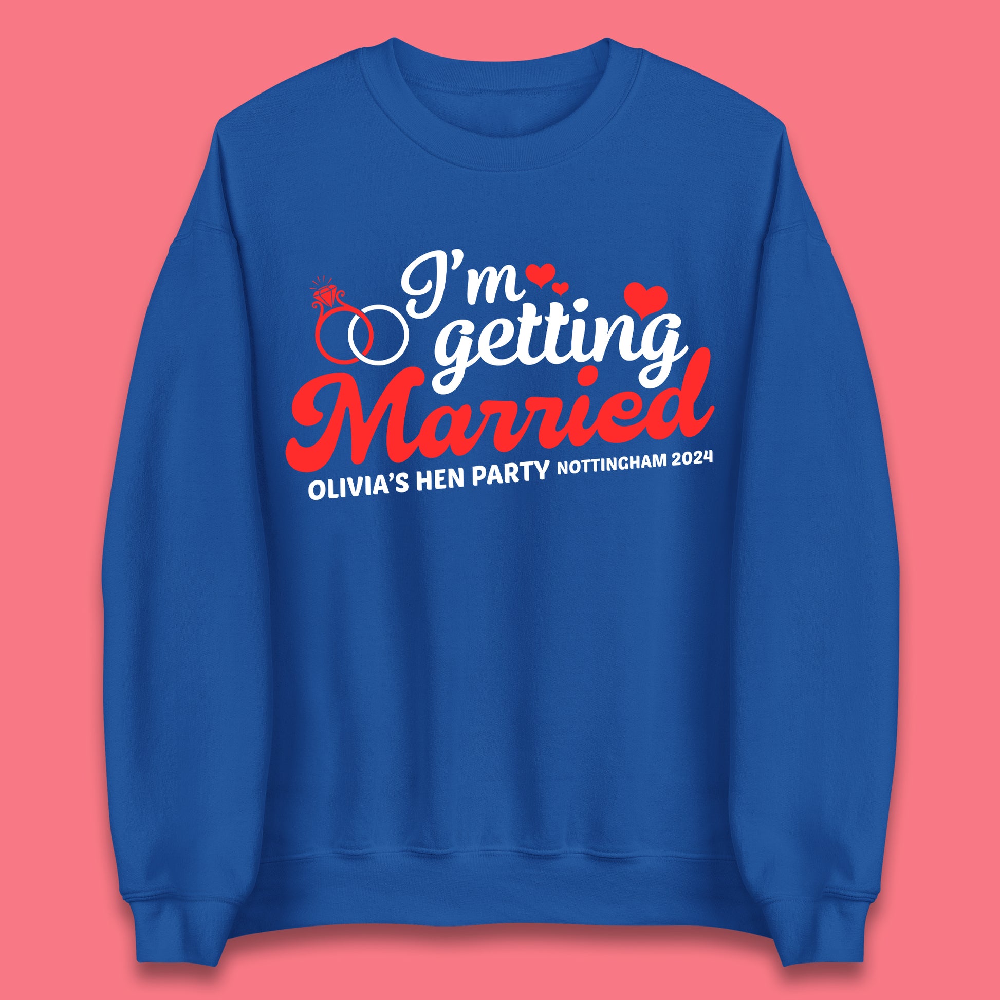 Custom Hen Do Party Unisex Sweatshirt