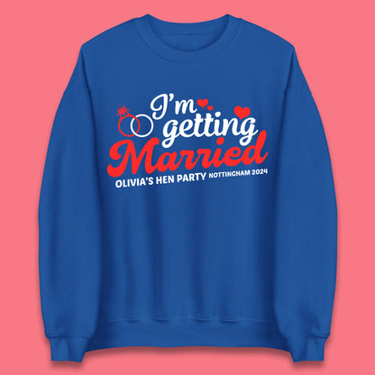 Custom Hen Do Party Unisex Sweatshirt