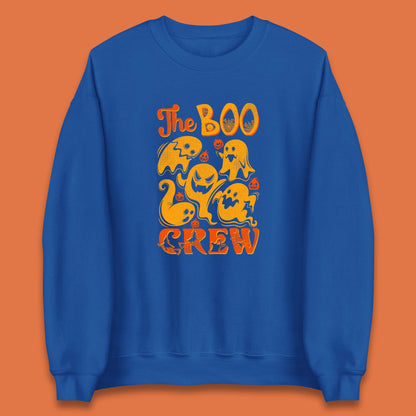 The Boo Crew Halloween Horror Scary Boo Ghost Squad Spooky Vibes Unisex Sweatshirt