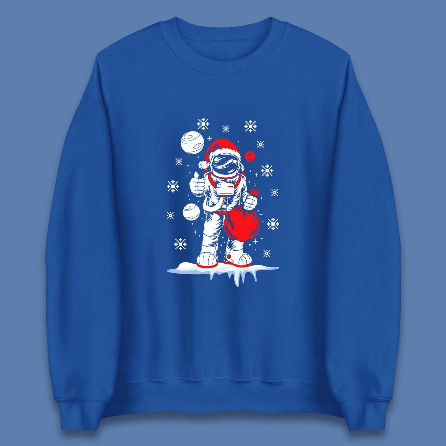 christmas astronaut santa sweater