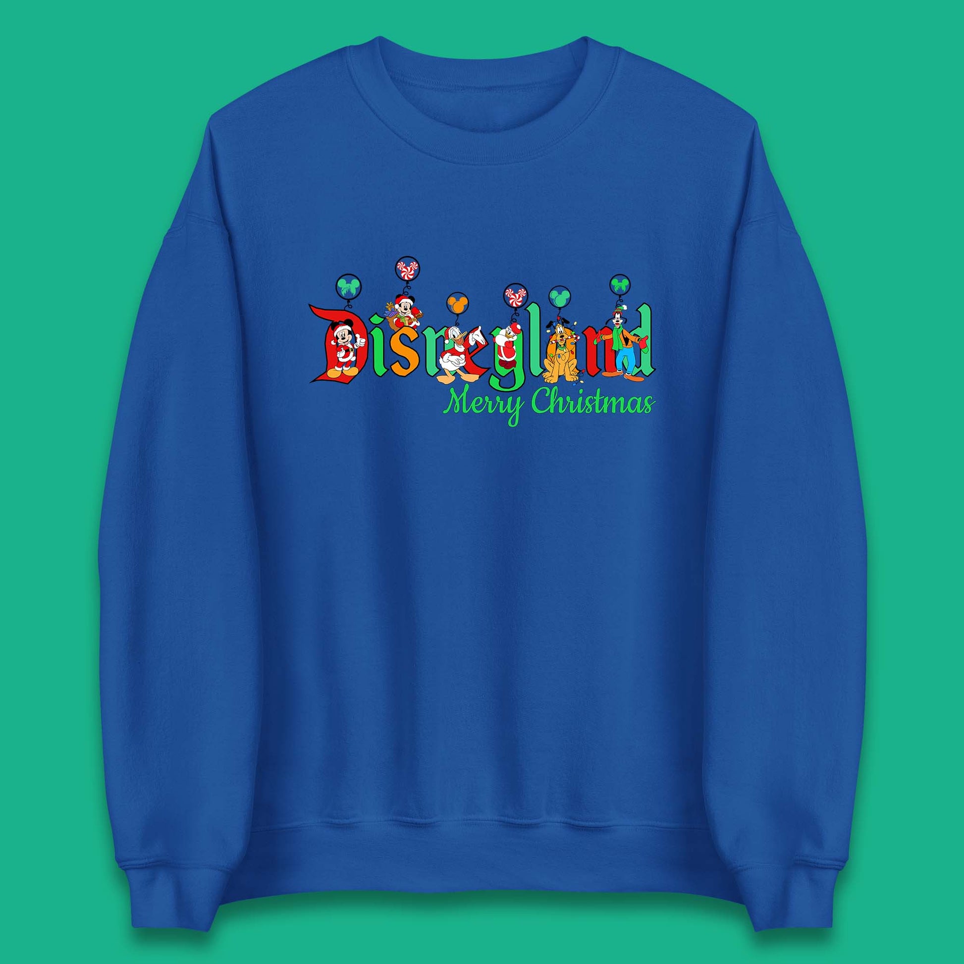 disneyland merry christmas disney mickey and friends sweatshirt