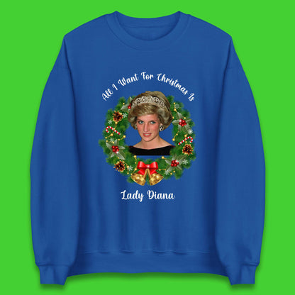 Lady Diana Christmas Unisex Sweatshirt