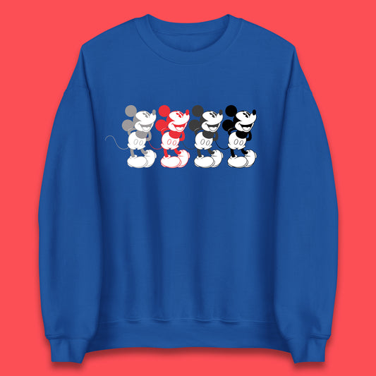 Disney Mickey Mouse Minnie Mouse Face Cartoon Character Disneyland Vacation Trip Disney World Unisex Sweatshirt