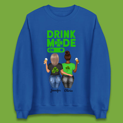 Personalised Drink Mode On Unisex Sweatshirt