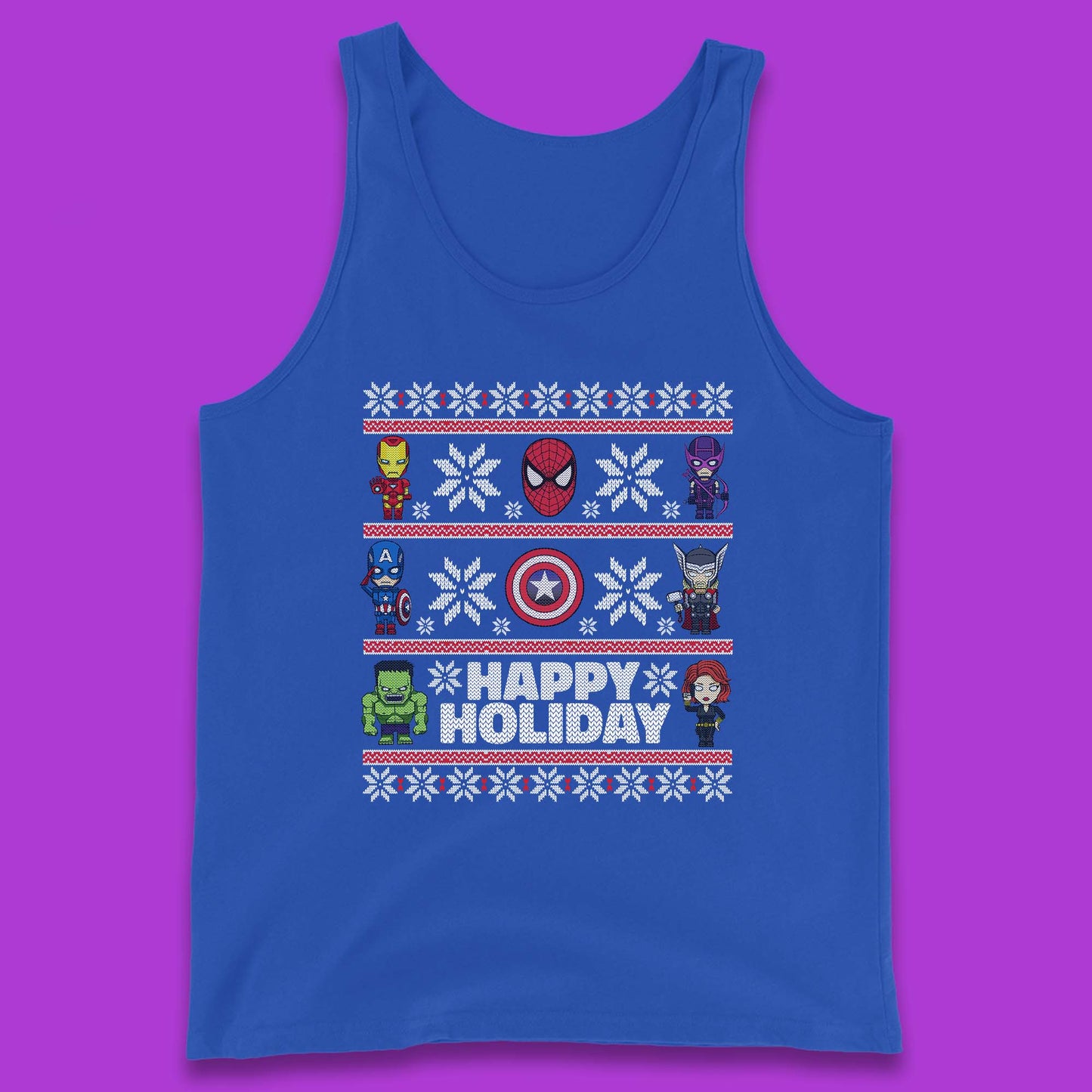 Avengers Superheroes Christmas Tank Top