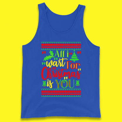 all i want for christmas is you tank top