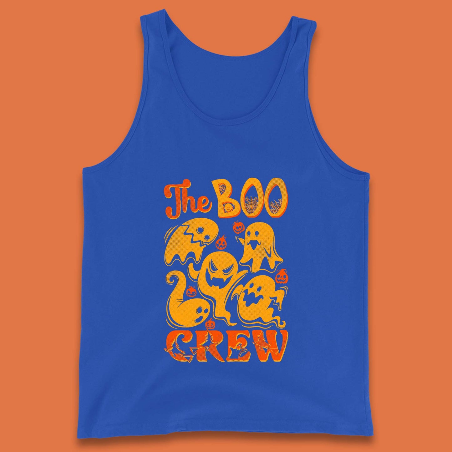 The Boo Crew Halloween Horror Scary Boo Ghost Squad Spooky Vibes Tank Top