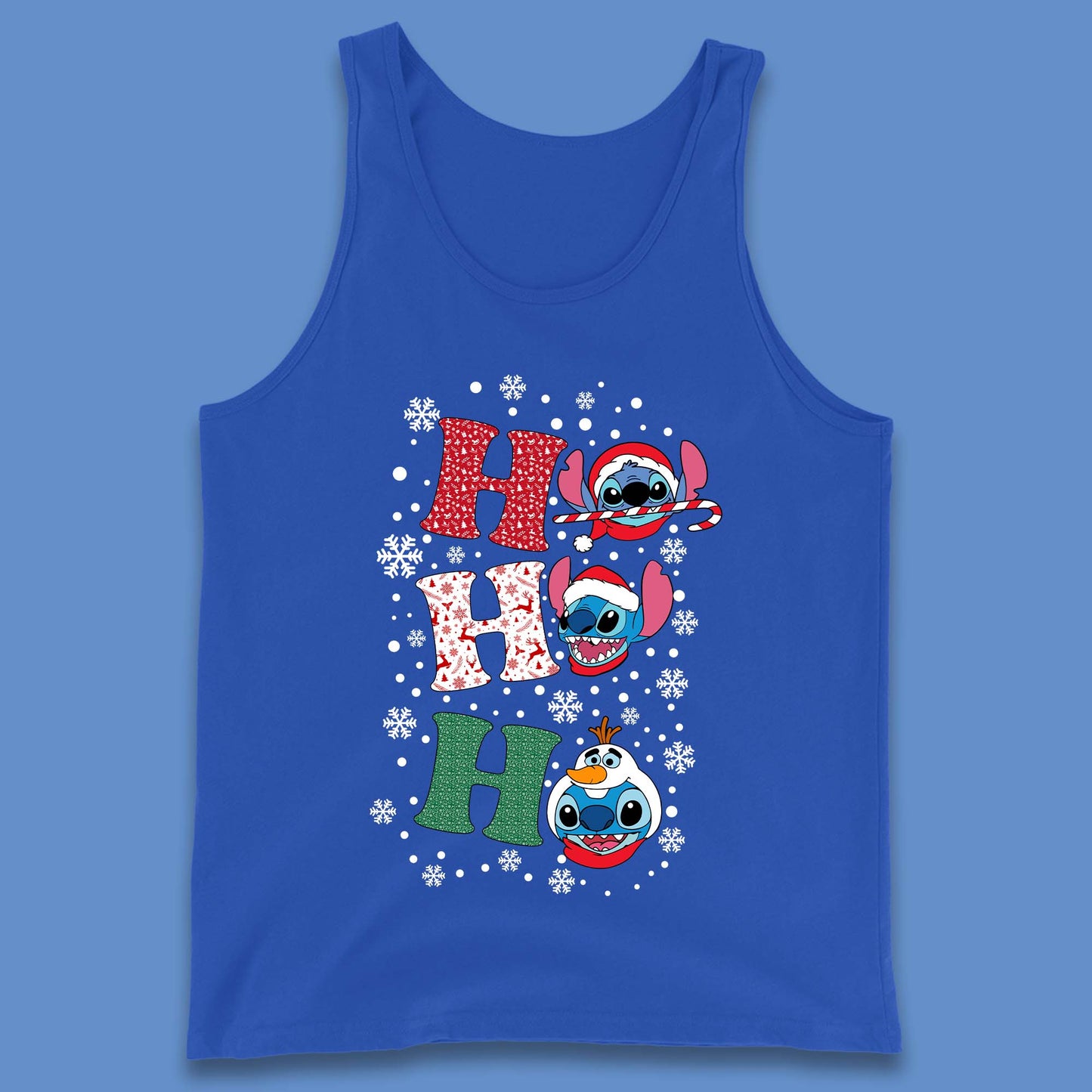 Ho Ho Ho Stitch Christmas Tank Top