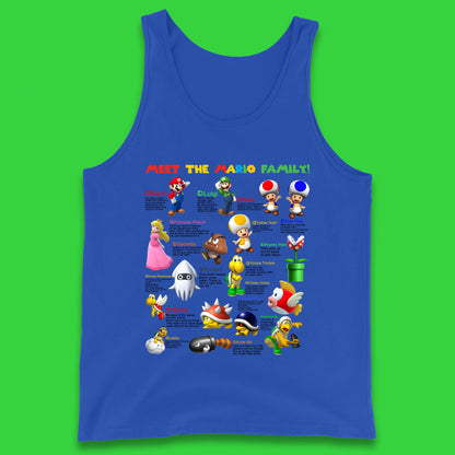 Meet The Mario Family Super Mario Vintage Mario Family Matching Costume Tank Top