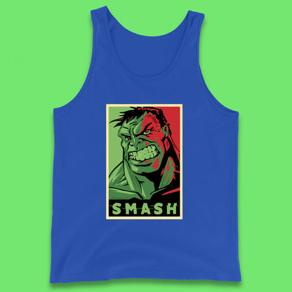 Marvels Avengers The Incredible Hulk Angry Face Smash Hulk Giant Man Hulk Superhero Movie Character Tank Top